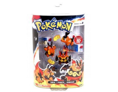 Pokémon set 3 figurky Evolutio - Tepig-Pignite-Emboar