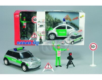 Policejní auto s příslušenstvím