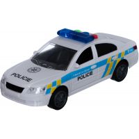 Policajné auto 15 cm so zvukom so svetlom na zotrvačník