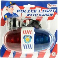 Policajné svetlo na bicykel 13 cm 6
