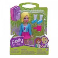 MATTEL Polly Pocket - Základní panenka černá- muffin a kabelka K7704_Y6432 2