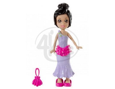 MATTEL Polly Pocket - Základní panenka černá- muffin a kabelka K7704_Y6432