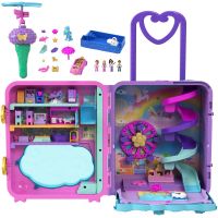 Polly Pocket Prázdninové letovisko v kufríku, 4 pidi bábiky, doplnky HKV43 2