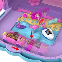 Polly Pocket Prázdninové letovisko v kufríku, 4 pidi bábiky, doplnky HKV43 3