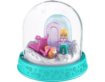 Polly Pocket snehová guľa tyrkysová