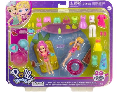 Mattel Polly Pocket veľká sada oblečkov a doplnkov bazén