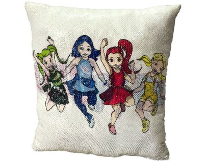 Vankúš s Lollipopz s flitrami 38 cm