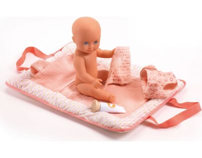 Djeco Pomea dolls Baby care ružový set