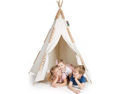Pony Tee Pee Látka biela