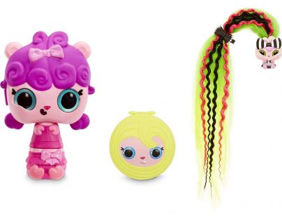 Pop Pop Hair Surprise 3-in-1 Pops 1. series fialové vlasy s mašličkou