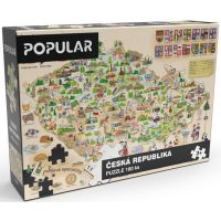 Popular Puzzle Mapa Českej republiky 160 ks 2