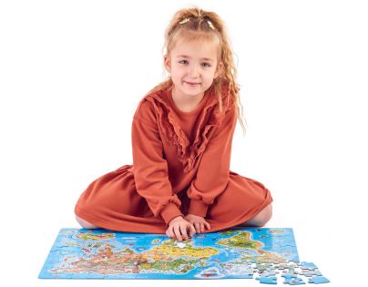 Popular Puzzle Mapa sveta 160 dielikov CZ verzia
