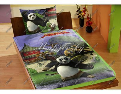 Povlečení Bavlna Kung Fu Panda zelená