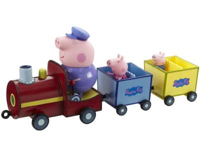 Prasiatko Peppa vláčik sa 3 figúrkami