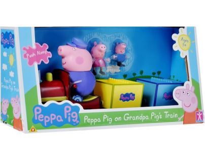 Prasiatko Peppa vláčik sa 3 figúrkami