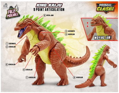 Primal Clash King Kaiju figúrka 43 cm