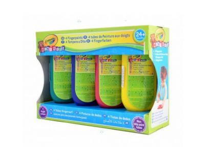 Crayola Mini Kids Prstové farby 4ks