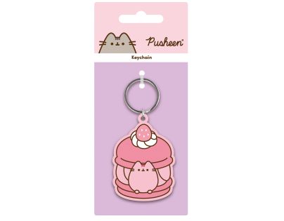 Pusheen kľúčenka - Jahoda
