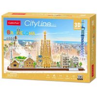 CubicFun Puzzle 3D City Line Barcelona 186 dielikov CubicFun Puzzle 3D City Line Barcelona 186 dielikov