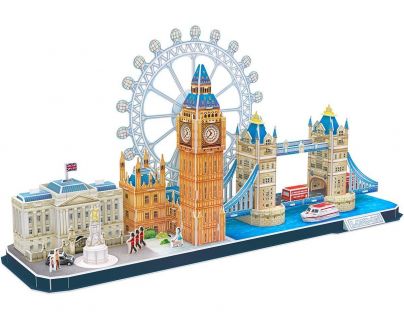 CubicFun Puzzle 3D City Line Londýn 107 dielikov