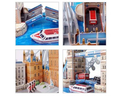 CubicFun Puzzle 3D City Line Londýn 107 dielikov