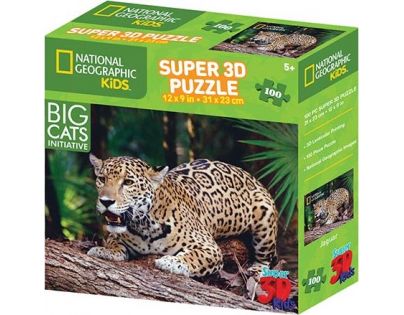 Prime 3D Puzzle 3D jaguár 100 dielikov