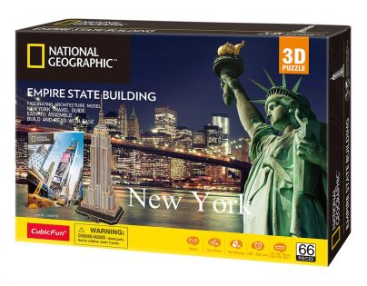 CubicFun Puzzle 3D National Geographic Empire State Building 66 dielikov