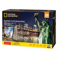 CubicFun Puzzle 3D National Geographic Empire State Building 66 dielikov CubicFun Puzzle 3D National Geographic Empire State Building 66 dielikov