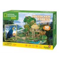 CubicFun Puzzle 3D National Geographic Kids Amazonský dažďový prales 67 dielikov CubicFun Puzzle 3D National Geographic Kids Amazonský dažďový prales 67 dielikov