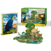 CubicFun Puzzle 3D National Geographic Kids Amazonský dažďový prales 67 dielikov 3