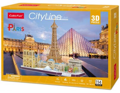 Puzzle 3D Paríž 114 dielikov