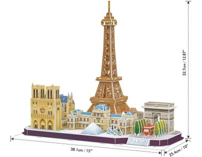 Puzzle 3D Paríž 114 dielikov