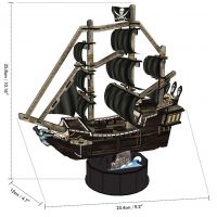 Puzzle 3D Queen Anne's Revenge 100 dielikov 5
