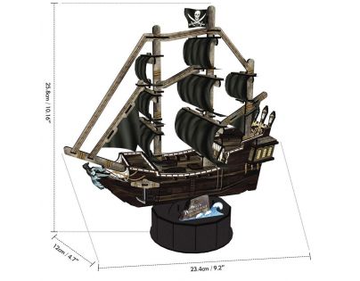 Puzzle 3D Queen Anne's Revenge 100 dielikov