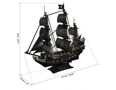 Puzzle 3D Queen Anne's Revenge LED 340 dielikov