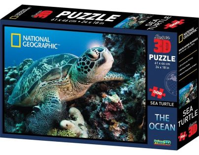 Puzzle 3D korytnačka 500 dielikov