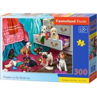 Castorland Puzzle Šteňatá v spálni 300 dielikov 2