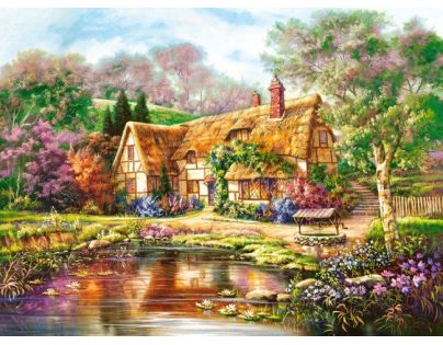 Puzzle Castorland 3000 dielikov - Chaloupka maľované