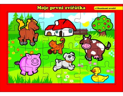 Puzzle doskové Moje prvé zvieratká farma 24 dielikov