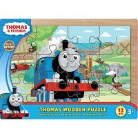 Tomáš a jeho přátelé 7215 - Puzzle dřevěné 12 ks na desce 2