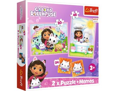 Trefl Puzzle Gábinčin kúzelný domček 2v1 + pexeso