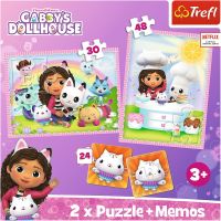 Trefl Puzzle Gábinčin kúzelný domček 2v1 + pexeso 5