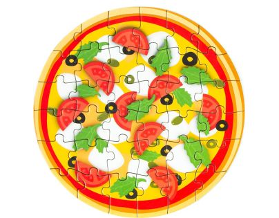 Puzzle mini Pizza 6 rôznych motívov 36 dielikov - Poškodený obal