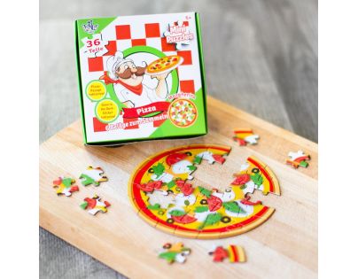 Puzzle mini Pizza 6 rôznych motívov 36 dielikov - Poškodený obal