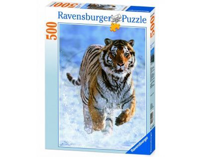 Ravensburger Puzzle Tiger na snehu 500 dielikov