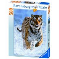 Ravensburger Puzzle Tiger na snehu 500 dielikov 2