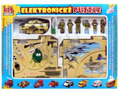 Kit PUZZLAND GK1007_11492 - Elektronické puzzle Tank