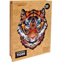 Puzzler Puzzle drevené farebné Mocný tiger 160 dielikov 5