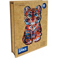 Puzzler Puzzle drevené farebné Odvážny Spike 100 dielikov 5