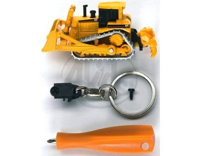 BRUDER 00500 - Přívěsek CATERPILLAR buldozer + šroubovák